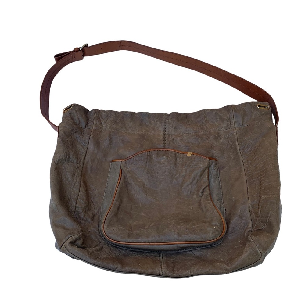 Anthropologie Schuler and Sons Manzanilla Flaw Hobo Brown Leather Shoulder Bag